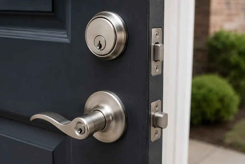 New door lock installed by a Hattiesburg locksmith